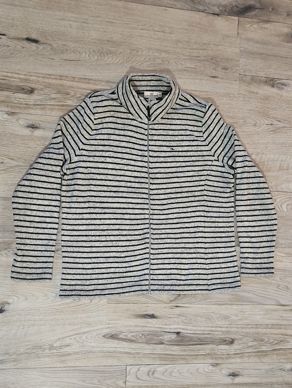 Vineyard Vines Full Zip Womens Striped Sweater Size XL